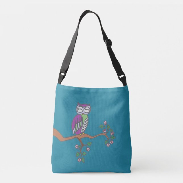Bolsa Ajustável Owl Art Night Blue (Verso)