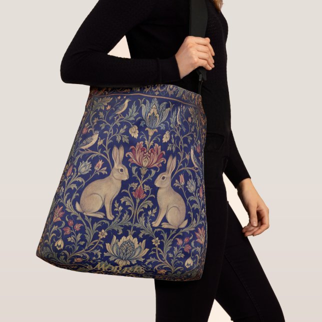 Bolsa Ajustável Padrão Brother Rabbit de William Morris (Close Up)