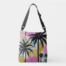 Bolsa Ajustável Padrão Colorido da Palmeira Tropical