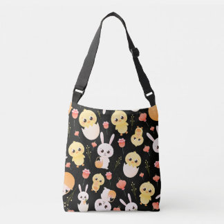 Bolsa Ajustável Padrão contínuo de adoráveis coelhinhos e pintinho