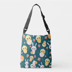 Bolsa Ajustável Padrão contínuo de adoráveis coelhinhos & pintinho
