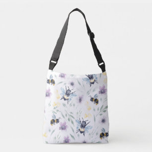Bolsa Ajustável Padrão de Abelhas de Aquarela