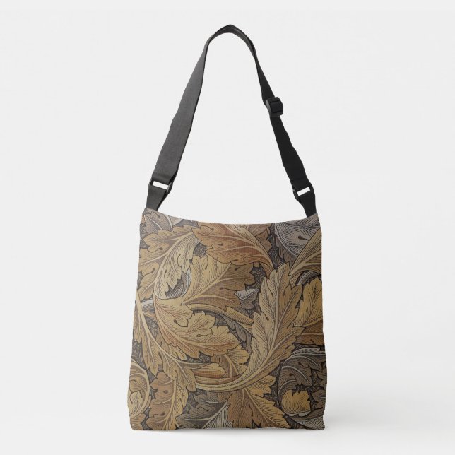 Bolsa Ajustável Padrão De Acanthus Pré-Raphaelite Em Neutros (Frente)