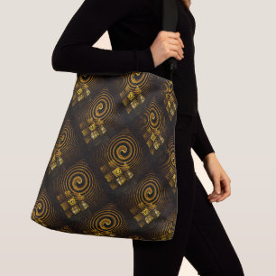 Bolsa Ajustável Padrão de Arte Abstrata Boho Elegante Moderno Dour