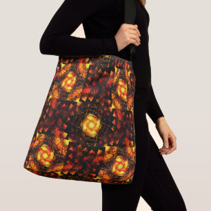 Bolsa Ajustável Padrão de Arte Abstrata Boho Moderno Elegante Dour