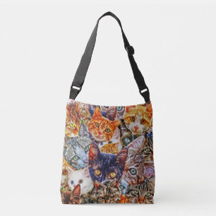 Bolsa Ajustável Padrão de arte de gato