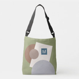 Bolsa Ajustável Padrão de Arte Geométrica Abstrata Chic Personaliz