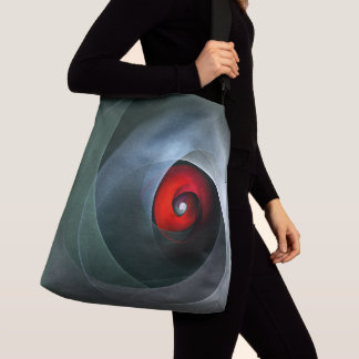Bolsa Ajustável Padrão de Arte Moderna Abstrato de Roteiro Vermelh