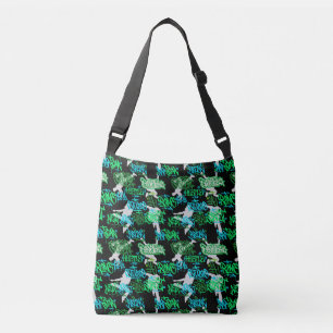 Bolsa Ajustável Padrão de Artes da Rua Hip Hop Preto BG