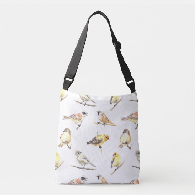 Bolsa Ajustável Padrão de aves em contato (Frente)