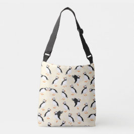 Bolsa Ajustável Padrão de Aves Puffin