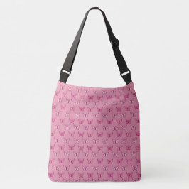 Bolsa Ajustável Padrão de borboleta rosa