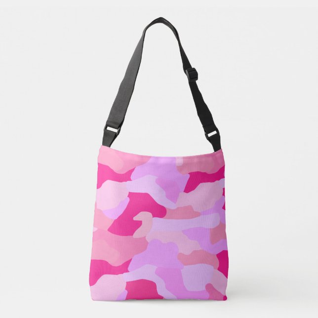 Bolsa Ajustável Padrão de Camo Rosa (Frente)
