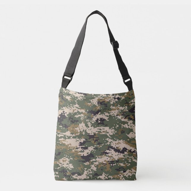 Bolsa Ajustável Padrão de Camuflagem Digital Verde (Frente)