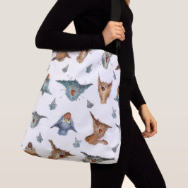 Bolsa Ajustável Padrão de Cat de Aquarela