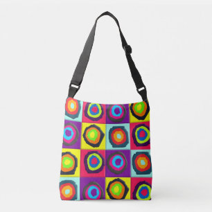 Bolsa Ajustável Padrão de Círculos Abstratos Modernos