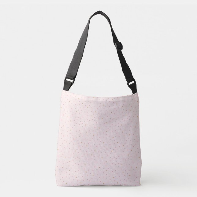 Bolsa Ajustável Padrão de Confete de Bolinhas (Frente)