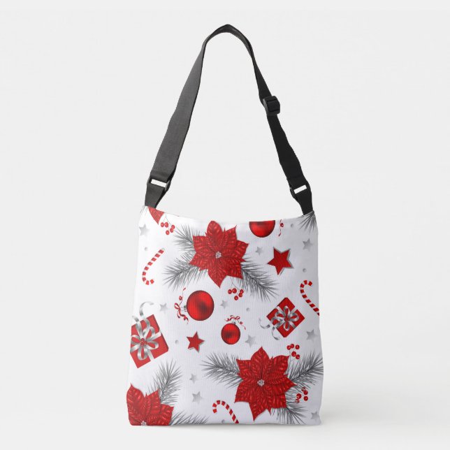Bolsa Ajustável Padrão de decoração de Natal (Frente)