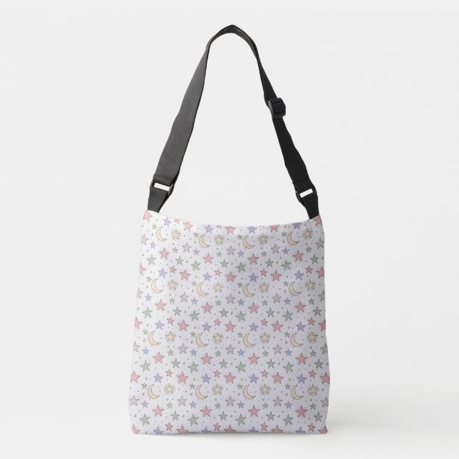 Bolsa Ajustável Padrão de Estrela da Lua Caprichosa (Frente)