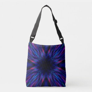Bolsa Ajustável Padrão de estrelas roxa e azul