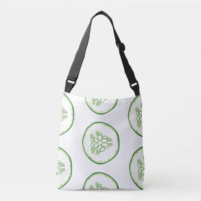 Bolsa Ajustável Padrão de fatias de pepino (Frente)