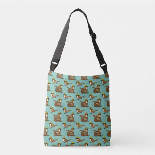 Bolsa Ajustável Padrão de Felz pascoa de Chocolate de Sparrow Cute