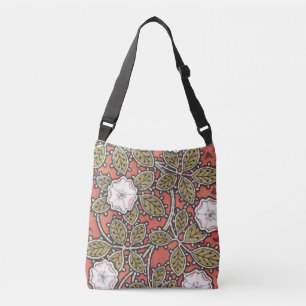 Bolsa Ajustável Padrão de Flor de Ilustração de Rosa