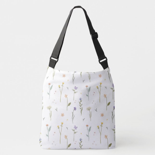 Bolsa Ajustável Padrão de Flor primavera Floral (Frente)