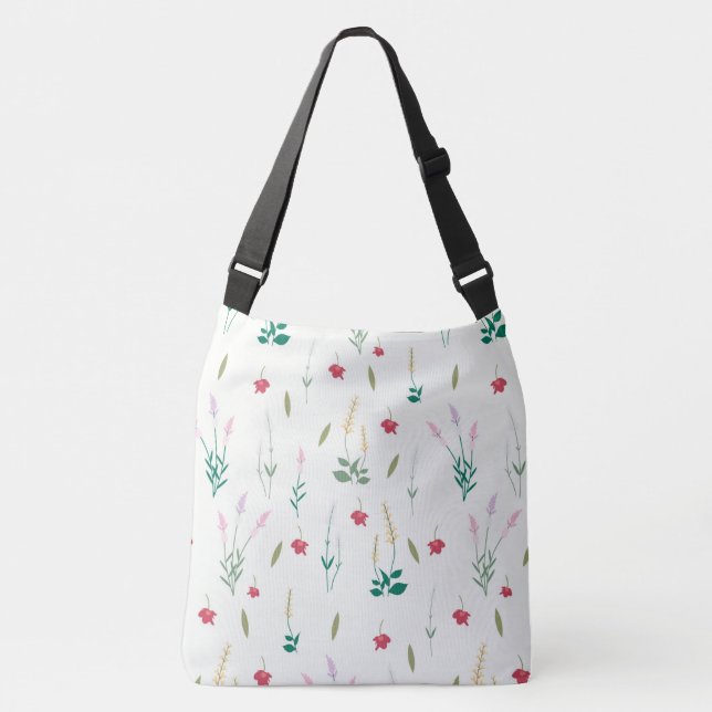 Bolsa Ajustável Padrão de Flor primavera Floral (Frente)