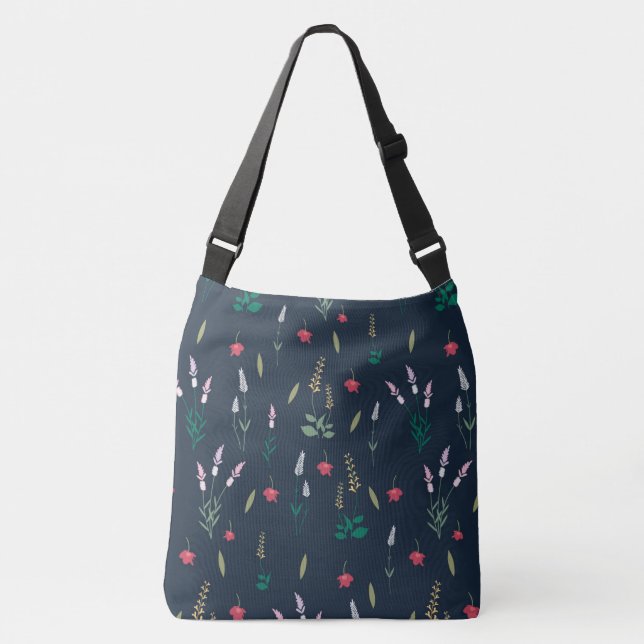 Bolsa Ajustável Padrão de Flor primavera Floral (Frente)