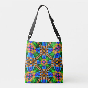 Bolsa Ajustável Padrão de Flores de Abstrato exclusivo