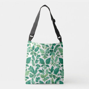 Bolsa Ajustável Padrão de Folhagem Verde Lush