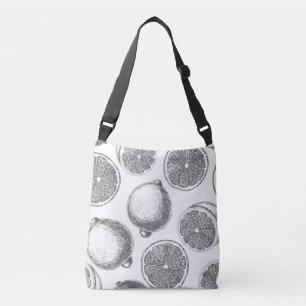 Bolsa Ajustável Padrão de limão desenhado à mão