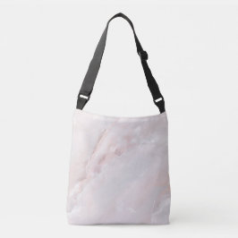 Bolsa Ajustável Padrão de mármore natural Luxe inspirado em pedra