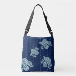 Bolsa Ajustável Padrão de Monograma Abstrato
