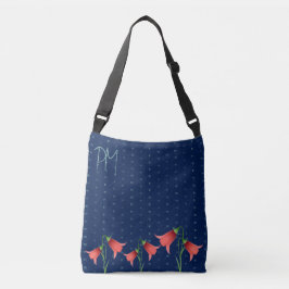 Bolsa Ajustável Padrão de Monograma Floral