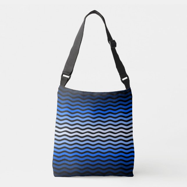Bolsa Ajustável Padrão de ondas -01 Preto BG (Frente)