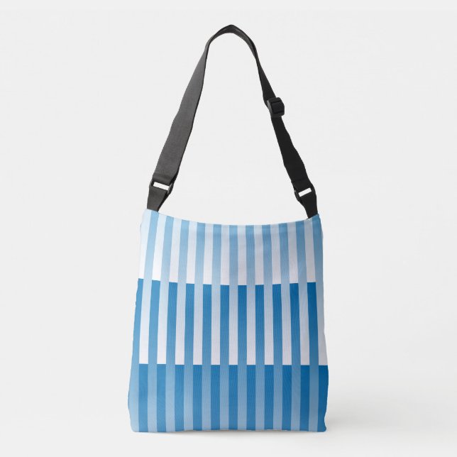 Bolsa Ajustável Padrão de Strike Branco Azul (Frente)