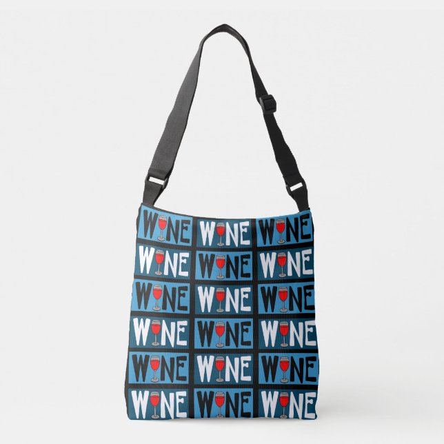 Bolsa Ajustável Padrão de Vidro de Vinho Vermelho (Frente)