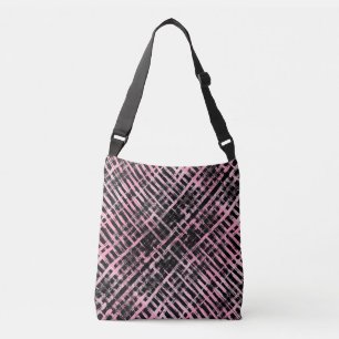 Bolsa Ajustável Padrão do verificador -06P.Preto cor-de-rosa BG