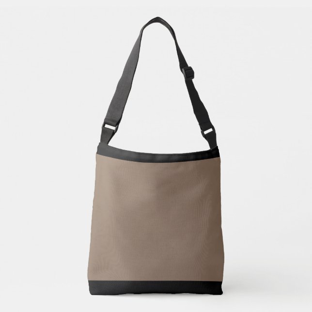 Bolsa Ajustável Padrão Elegante Preto e Bege (Frente)