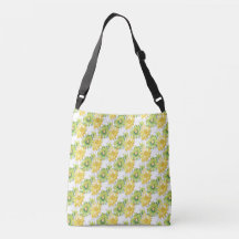 Padrão Floral Amarelo Limão Preto