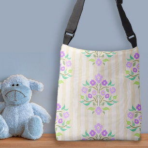 Bolsa Ajustável Padrão Floral Lavanda Bouquet Astors
