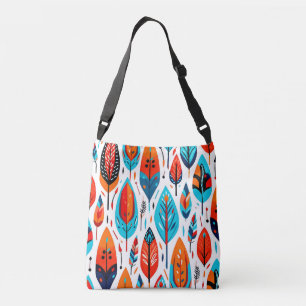 Bolsa Ajustável Padrão Folha Colorida Boho Sem Folha