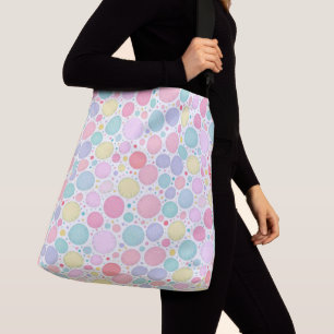 Bolsa Ajustável Padrão Imperfeito de Pontos Pastel