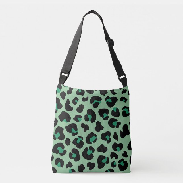 Bolsa Ajustável Padrão Impressão de Pele Verde Leopardo Chita (Frente)