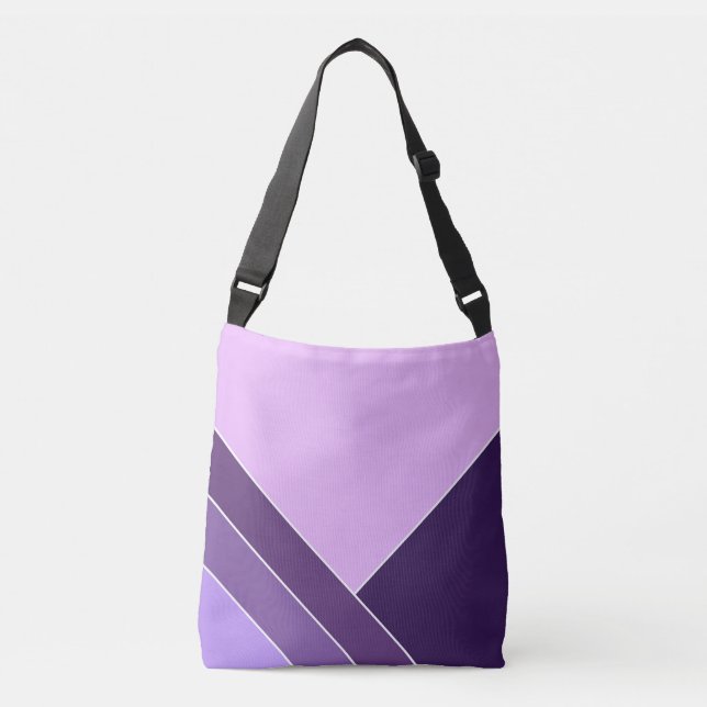 Bolsa Ajustável Padrão Lilac Roxo-Elegante Vee Home (Frente)
