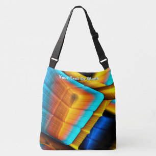 Bolsa Ajustável Padrão Metálico Azul-Dourado 33