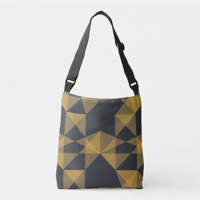 Bolsa Ajustável Padrão moderno, abstrato, geométrico (Frente)