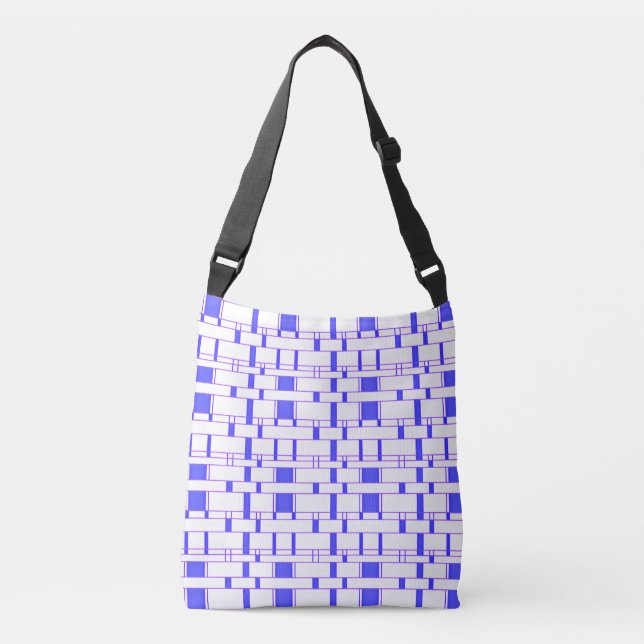 Bolsa Ajustável Padrão Retângulo Branco 8 (Frente)